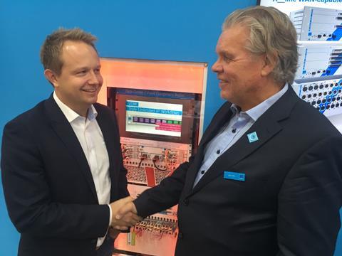 (L-R) Eirik Nakken, director of technology for NEP Norway, and Jarle Felin, VP of Northern European operations for Lawo