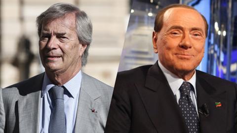 vincent-bollore-silvio-berlusconi mediaset vivendi