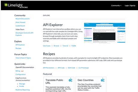 1 Limelight Networks- 1-MB- Limelight Developer central