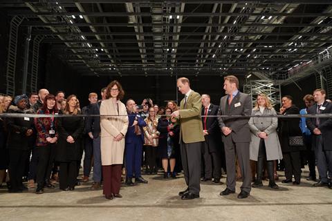 5. Sky Studios Elstree.HRH Duke of Edinburgh with CEO of Sky Studios Ceìcile Frot-Coutaz (c) Andrea Southam - Sky Studios