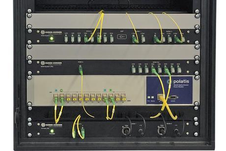 Polatis optical switches monitor and control the signals