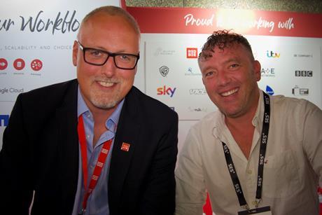 Feel the buzz: Red Bee’s Stephen Penny is with Ben Leaver, Pixit Media’s CEO